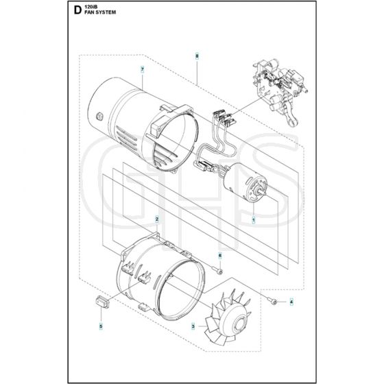 Husqvarna 120iB Fan