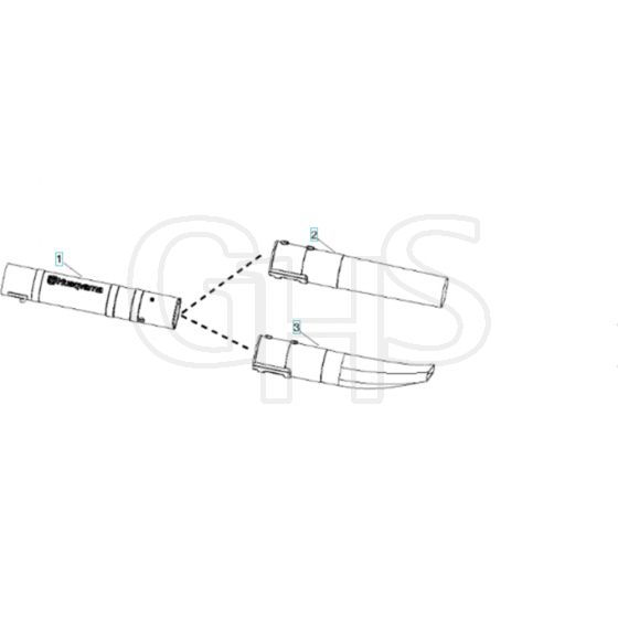 Husqvarna 125 B Tube