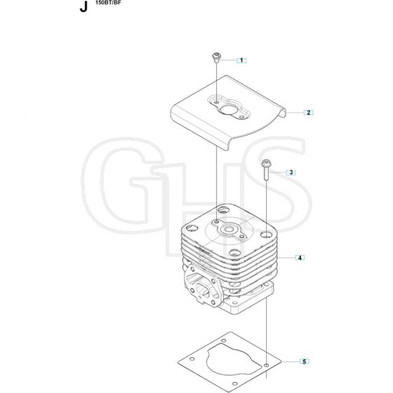 Husqvarna 150 BF Cylinder