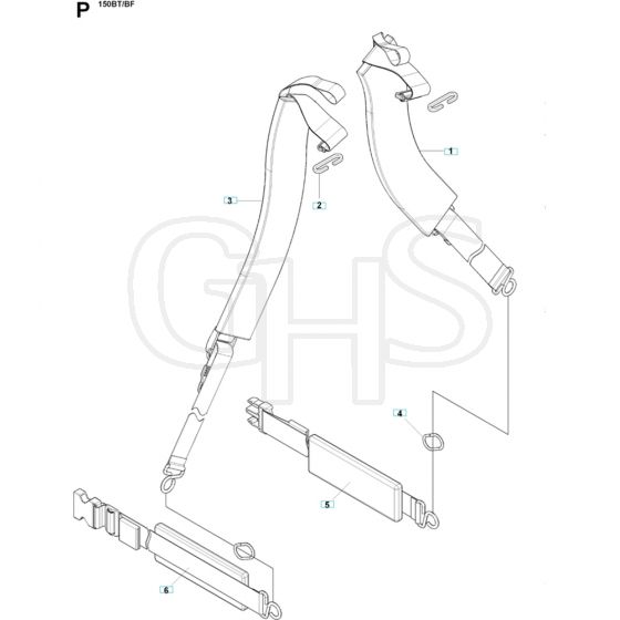 Husqvarna 150 BF Harness