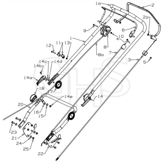 Masport 18 - 457941 - Sept 2008 7153214 - Handle Assembly