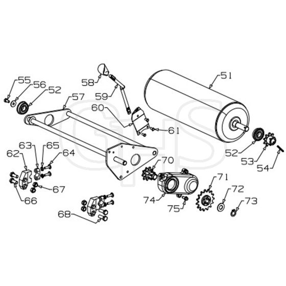 Masport 18 - 457941 - Sept 2008 7153214 - Roller Assembly