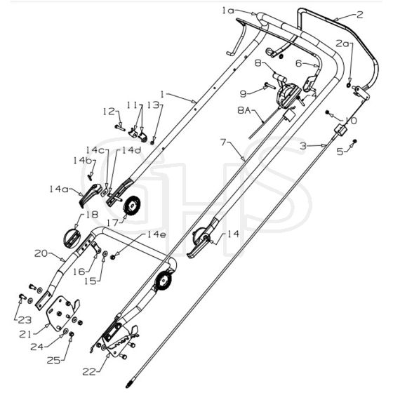 Masport 18 - 457945 - Sept 2011 7494435 - Handle Assembly