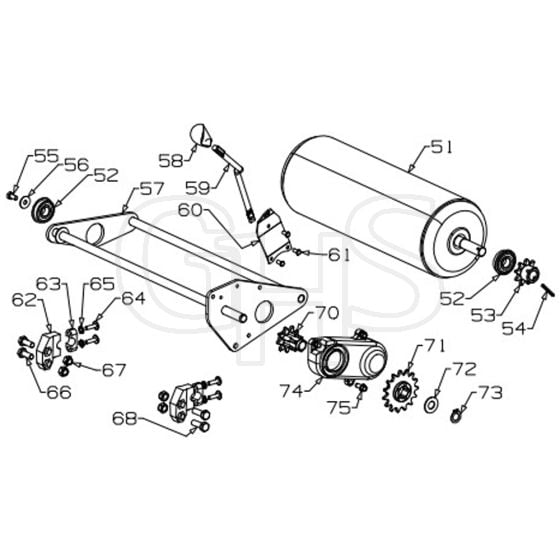 Masport 18 - 457945 - Sept 2011 7494435 - Roller Assembly