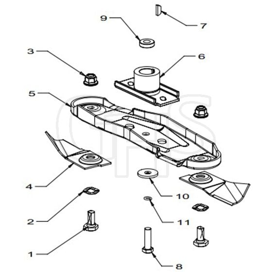 Masport 18 - 457950 - Oct 2015 > 7976596 - 460mm QuickCut Blade Assembly