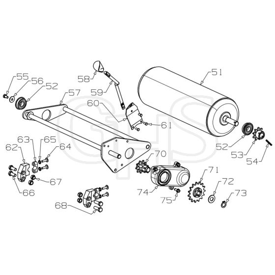 Masport 18 - 457954 - Nov 2016 - Roller Assembly