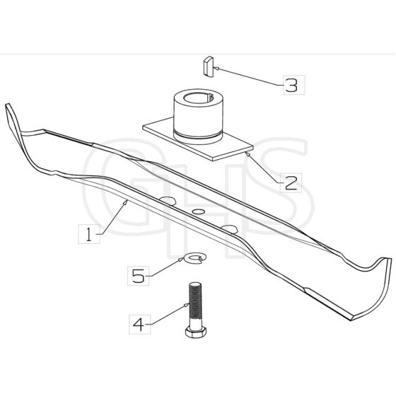 Masport 200ST - 48380 - Sept 2015 - Blade Assembly 7960907 - 8015313