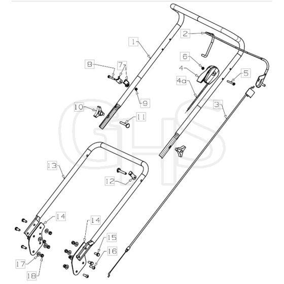 Masport 200ST - 48380 - Sept 2015 - Handle