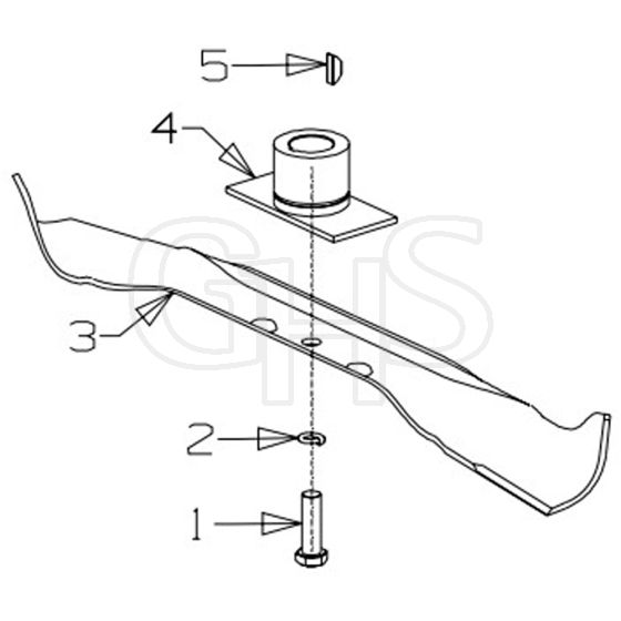 Masport 200ST - 579893 - December 2007 - - 460mm Bar-Blade Assembly