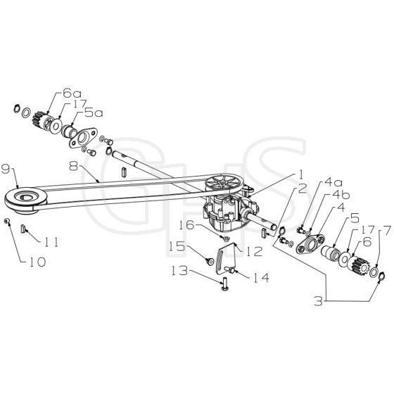 Masport 250ST - 478966 - Gearbox