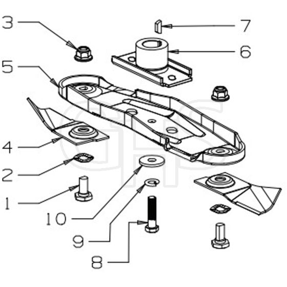 Masport 300AL - 483773 - Nov 2007 > 7087497 - 460mm Quick Cut Blade Assembly