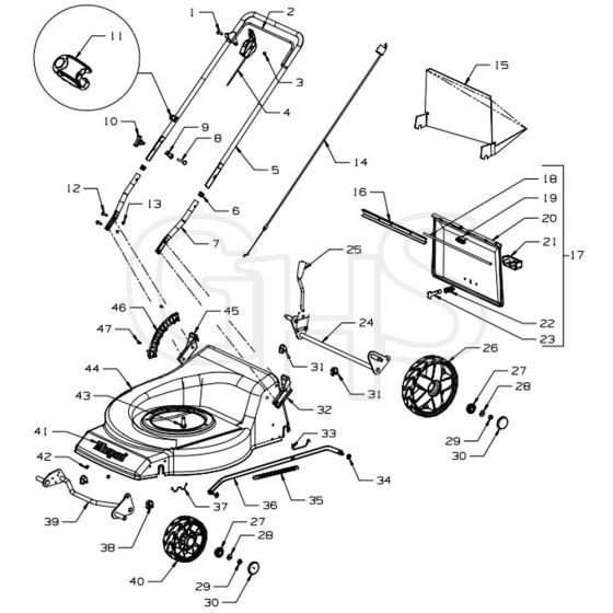 Masport 300ST - 573905 - Main Assembly