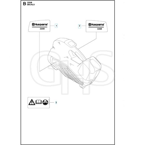 Husqvarna 320iB - Decals