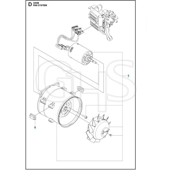 Husqvarna 320iB - Fan