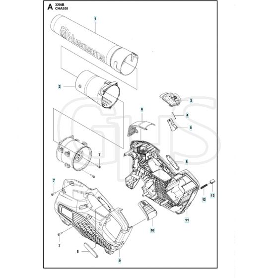 Husqvarna 320iB - Tube