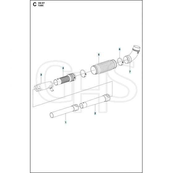 Husqvarna 356 BT - Tube