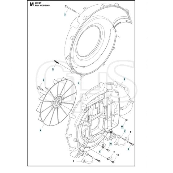 Husqvarna 360 BT - Fan