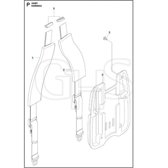 Husqvarna 360 BT - Harness