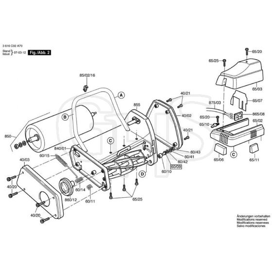 Allett Kensington 12E Main Assembly