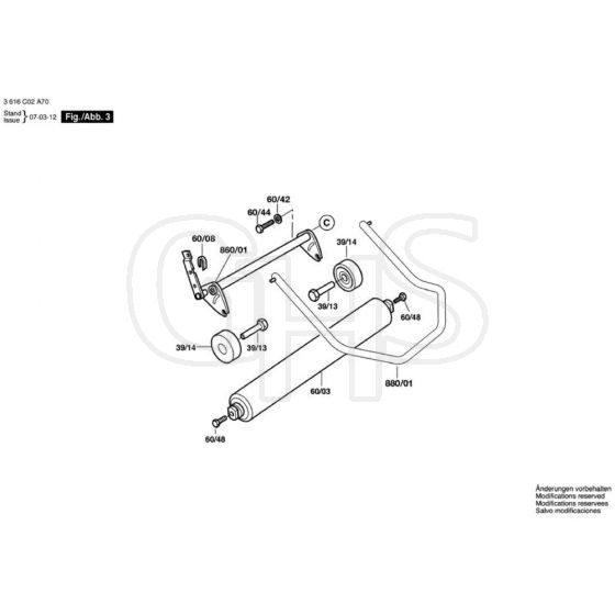 Allett Kensington 12E Front Roller