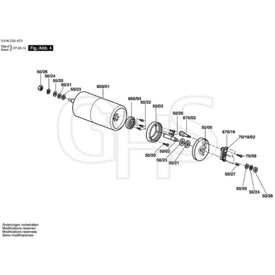 Allett Kensington 12E Rear Roller