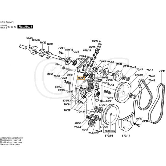 Allett Rover Kensington 17L Drive Assembly