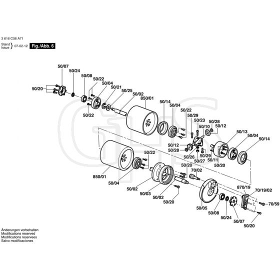 Allett Rover Kensington 17L Rear Roller