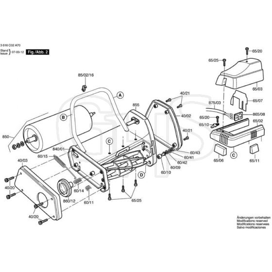 Allett Classic 12E Main Assembly