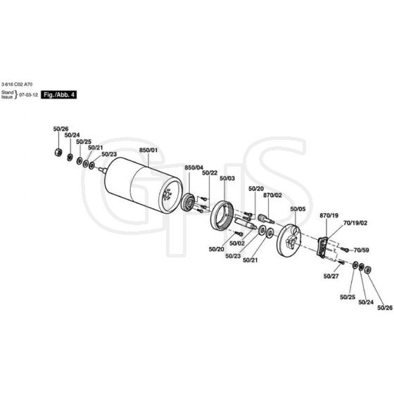 Allett Classic 12E Rear Roller