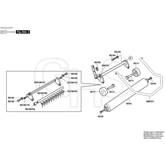 Allett Sandringham 14E Front Roller