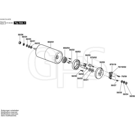 Allett Sandringham 14E Rear Roller