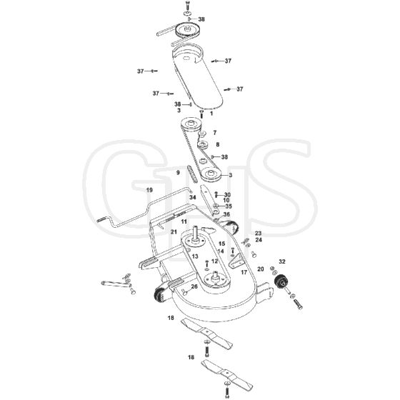 Countax 36 Side Discharge Deck Mk2 - - 36 Side Discharge Deck Mk2