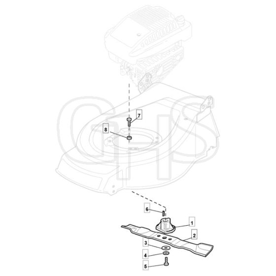4810 R HP - 2009 - 294486043/M09 - Mountfield Rotary Mower Blade Diagram