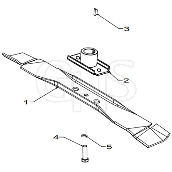 Masport 500AL - 573968 - May 2009 - 460mm Bar Blade Assembly