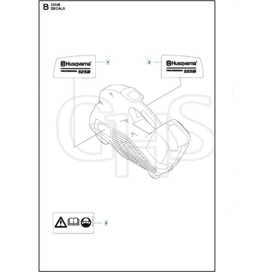 Husqvarna 525iB - Decals