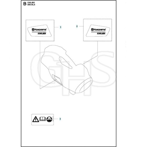 Husqvarna 536LiBX - Decals