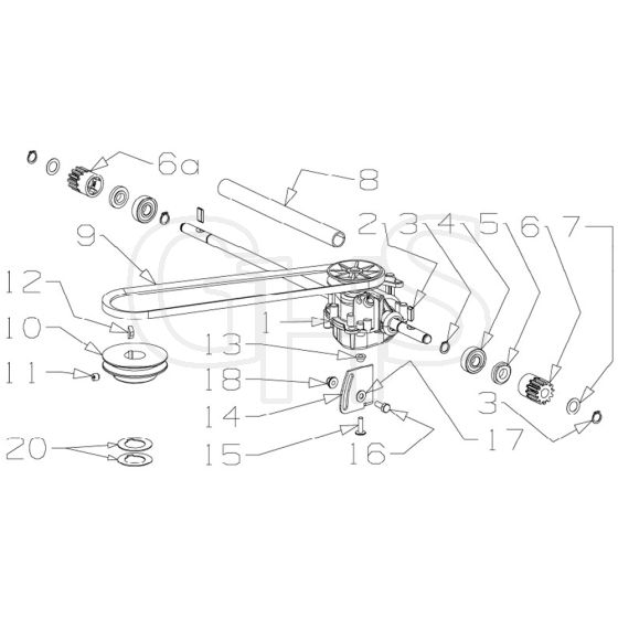 Masport 575AL - 465839 - Aug 2020 > 8479068 - Gearbox