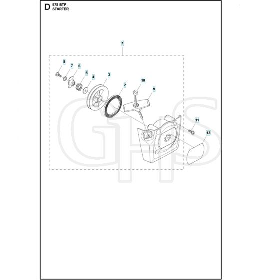 Husqvarna 578 BTF - Starter