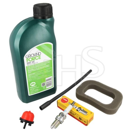 Mountfield RS100 Engine Service Kit (Filter, Plug, Oil, Primer, Pipe)