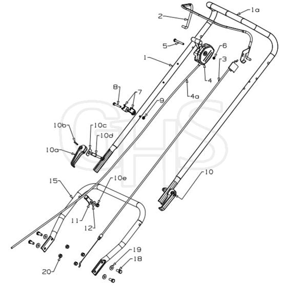 Masport 800AL - 464793 - Nov 2014 - Handle