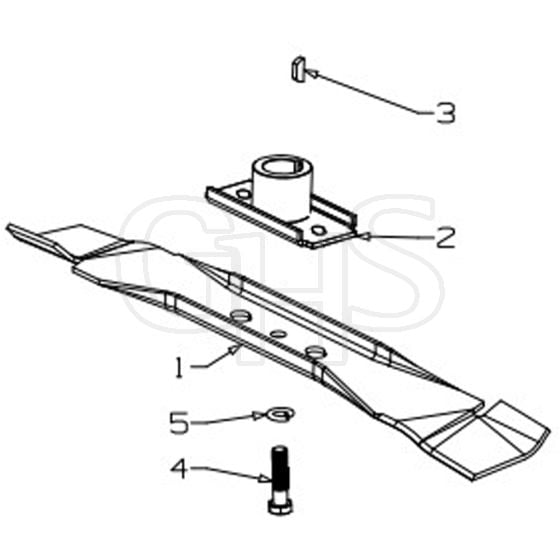 Masport 800AL - 479903 - Sept 2015 > 7968502 - 485mm Bar Blade Assembly