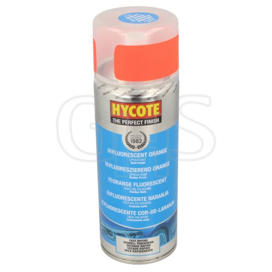 Genuine Hycote Fluorescent Orange Spray Paint, 400ml Aerosol