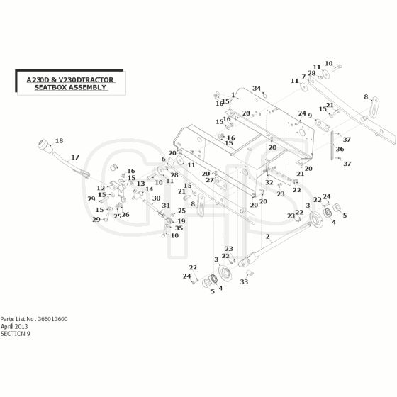 Countax A230D - 9 Seatbox