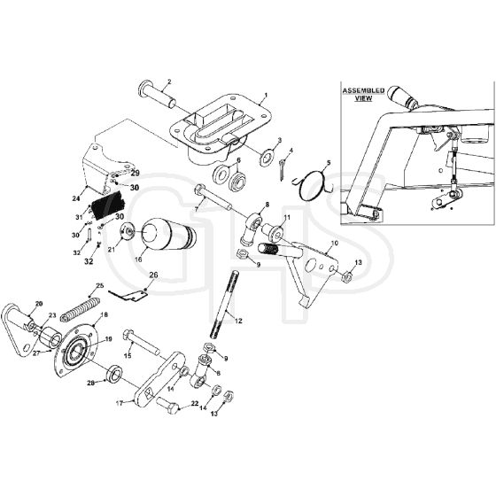 Countax A2550 - 8 Handbrake