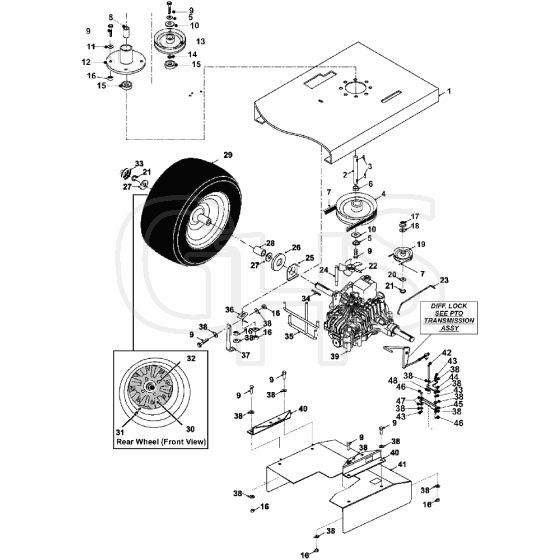 Countax A2550 - 9 Transmission