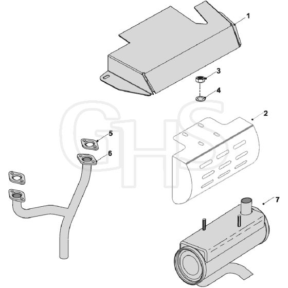 Countax A2550 He - 3 Twin Exhaust (Honda)