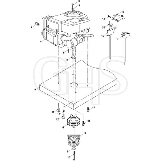 Countax A2550 He - 5 Engine (Briggs)