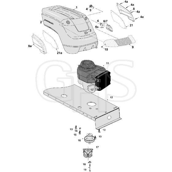 Countax A2550 He - 6 Bonnet