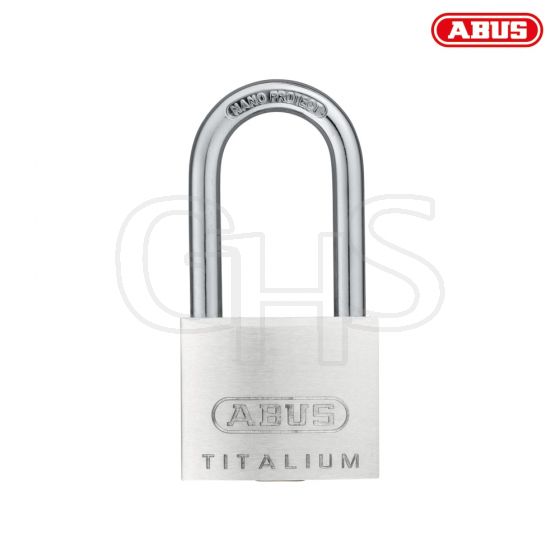 ABUS 64TI/40HB40 Titalium Padlock 40mm x 40mm Long Shackle Carded - 55021