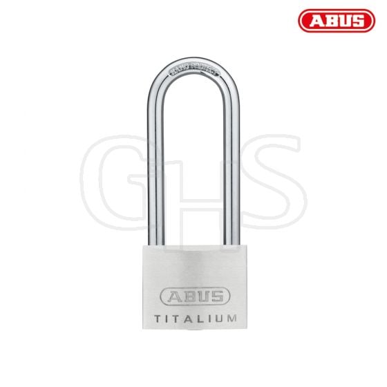 ABUS 64TI/50HB80 Titalium Padlock 50mm x 80mm Long Shackle - 56208